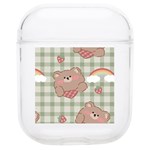 Bear Cartoon Pattern Strawberry Rainbow Nature Animal Cute Design Soft TPU AirPods 1/2 Case