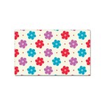 Abstract Art Pattern Colorful Artistic Flower Nature Spring Sticker (Rectangular)