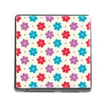 Abstract Art Pattern Colorful Artistic Flower Nature Spring Memory Card Reader (Square 5 Slot)