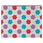 Abstract Art Pattern Colorful Artistic Flower Nature Spring Cosmetic Bag (XXXL)
