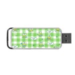 Frog Cartoon Pattern Cloud Animal Cute Seamless Portable USB Flash (One Side)