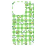 Frog Cartoon Pattern Cloud Animal Cute Seamless iPhone 14 Pro Black UV Print Case