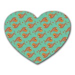 Cute Fish Underwater Sea Ocean Nature Aquarium Goldfish Marine Water Heart Mousepad