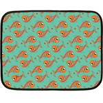 Cute Fish Underwater Sea Ocean Nature Aquarium Goldfish Marine Water Fleece Blanket (Mini)