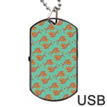 Cute Fish Underwater Sea Ocean Nature Aquarium Goldfish Marine Water Dog Tag USB Flash (One Side)