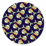 Fish Abstract Animal Art Nature Texture Water Pattern Marine Life Underwater Aquarium Aquatic Magnet 5  (Round)