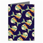 Fish Abstract Animal Art Nature Texture Water Pattern Marine Life Underwater Aquarium Aquatic Greeting Cards (Pkg of 8)