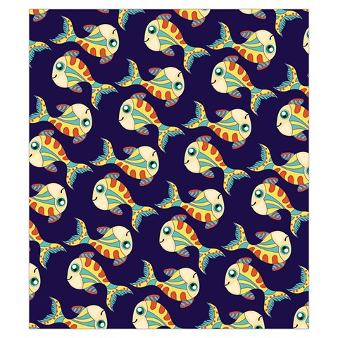 Fish Abstract Animal Art Nature Texture Water Pattern Marine Life Underwater Aquarium Aquatic Drawstring Pouch (Small) from ArtsNow.com Front