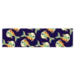 Fish Abstract Animal Art Nature Texture Water Pattern Marine Life Underwater Aquarium Aquatic Oblong Satin Scarf (16  x 60 )