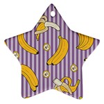 Pattern Bananas Fruit Tropical Seamless Texture Graphics Ornament (Star)