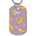 Pattern Bananas Fruit Tropical Seamless Texture Graphics Dog Tag (Two Sides)