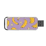 Pattern Bananas Fruit Tropical Seamless Texture Graphics Portable USB Flash (Two Sides)