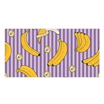 Pattern Bananas Fruit Tropical Seamless Texture Graphics Satin Shawl 45  x 80 