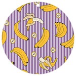 Pattern Bananas Fruit Tropical Seamless Texture Graphics UV Print Acrylic Ornament Round