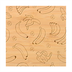 Pattern Bananas Fruit Tropical Seamless Texture Graphics Bamboo Coaster Set from ArtsNow.com Coaster 3