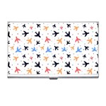 Airplane Pattern Plane Aircraft Fabric Style Simple Seamless Business Card Holder