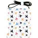 Airplane Pattern Plane Aircraft Fabric Style Simple Seamless Shoulder Sling Bag