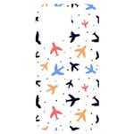 Airplane Pattern Plane Aircraft Fabric Style Simple Seamless iPhone 14 Pro Max Black UV Print Case