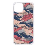 Waves Ocean Sea Water Pattern Rough Seas Digital Art Nature Nautical iPhone 14 TPU UV Print Case