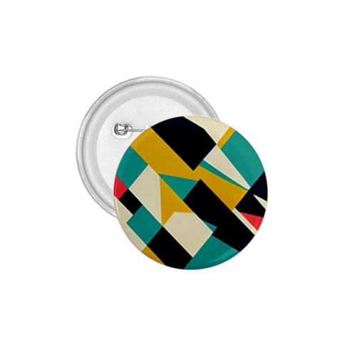Geometric Pattern Retro Colorful Abstract 1.75  Buttons from ArtsNow.com Front
