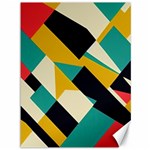 Geometric Pattern Retro Colorful Abstract Canvas 36  x 48 