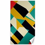Geometric Pattern Retro Colorful Abstract Canvas 40  x 72 