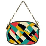 Geometric Pattern Retro Colorful Abstract Chain Purse (One Side)