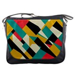 Geometric Pattern Retro Colorful Abstract Messenger Bag