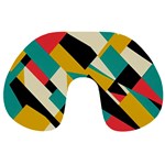 Geometric Pattern Retro Colorful Abstract Travel Neck Pillow