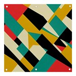 Geometric Pattern Retro Colorful Abstract Banner and Sign 3  x 3 