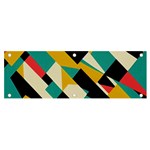 Geometric Pattern Retro Colorful Abstract Banner and Sign 6  x 2 