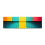 Colorful Rainbow Pattern Digital Art Abstract Minimalist Minimalism Sticker Bumper (10 pack)