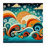 Waves Ocean Sea Abstract Whimsical Abstract Art Pattern Abstract Pattern Nature Water Seascape Medium Glasses Cloth (2 Sides)