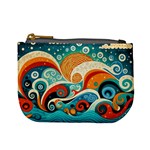 Waves Ocean Sea Abstract Whimsical Abstract Art Pattern Abstract Pattern Nature Water Seascape Mini Coin Purse