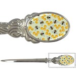 Bees Pattern Honey Bee Bug Honeycomb Honey Beehive Letter Opener