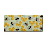 Bees Pattern Honey Bee Bug Honeycomb Honey Beehive Hand Towel