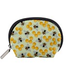 Bees Pattern Honey Bee Bug Honeycomb Honey Beehive Accessory Pouch (Small)