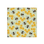 Bees Pattern Honey Bee Bug Honeycomb Honey Beehive Satin Bandana Scarf 22  x 22 