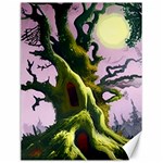 Outdoors Night Full Moon Setting Scene Woods Light Moonlight Nature Wilderness Landscape Canvas 18  x 24 