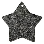 Black and white Abstract expressive print Ornament (Star)