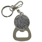 Black and white Abstract expressive print Bottle Opener Key Chain