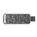 Black and white Abstract expressive print Portable USB Flash (One Side)