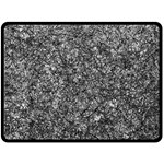 Black and white Abstract expressive print Two Sides Fleece Blanket (Large)
