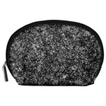 Black and white Abstract expressive print Accessory Pouch (Large)
