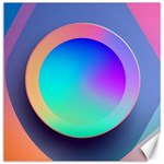 Circle Colorful Rainbow Spectrum Button Gradient Canvas 12  x 12 