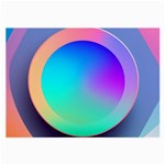 Circle Colorful Rainbow Spectrum Button Gradient Large Glasses Cloth