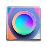 Circle Colorful Rainbow Spectrum Button Gradient Memory Card Reader (Square 5 Slot)