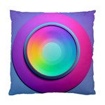 Circle Colorful Rainbow Spectrum Button Gradient Psychedelic Art Standard Cushion Case (One Side)