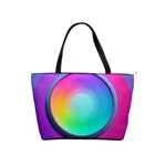 Circle Colorful Rainbow Spectrum Button Gradient Psychedelic Art Classic Shoulder Handbag