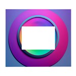 Circle Colorful Rainbow Spectrum Button Gradient Psychedelic Art White Wall Photo Frame 5  x 7 